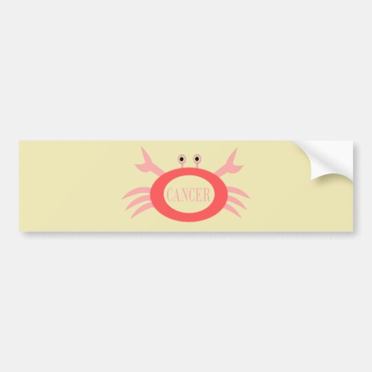 Symbole cancéreux Crabe auto Sticker (Devant)
