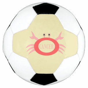Symbole cancéreux Crabe balle de soccer