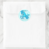 Symbole Capricorne Sticker Aqua (Sac)