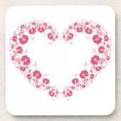 Symbole cardiaque dessous de verre en plastique du (Devant)