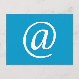 @ Symbole carte postale - Bleu