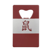 Symbole chinois de zodiaque rouge rat (Devant)