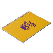 Symbole d'Adinkra (Sankofa) Carnet à fils spiraux (Côté gauche)