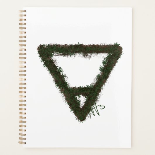 Symbole d'alchimie de l'élément rocheux de la Terr (Devant)
