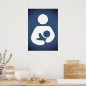 Symbole d'allaitement / allaitement Poster (Cuisine)