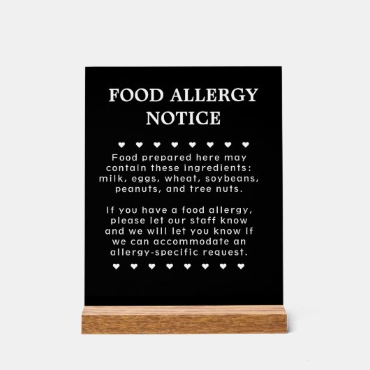 Symbole d'allergie alimentaire (Recto)