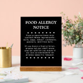 Symbole d'allergie alimentaire (Mariage)