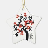 Symbole d'amour chinois Sakura Tree ornement perso (Gauche)