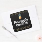 Symbole d'ananas doux bougies de soja Étiquette no (Enveloppe)