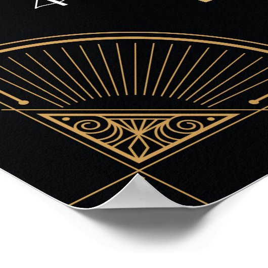 Symbole d'anniversaire Art Déco Gatsby (Coin)