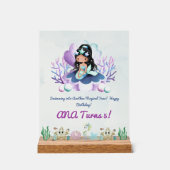 Symbole d'anniversaire magique de sirène - Acryl p (Recto)