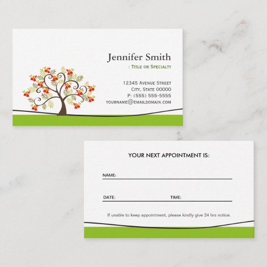 Symbole d'arbre élégant - Rendez-vous (Devant / Derrière)