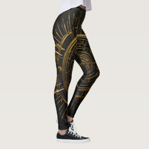 Symbole d'arcane d'or Leggings
