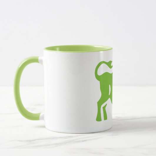 Symbole d'astrologie du Taurus, Zodiac Ringer Mug (Gauche)