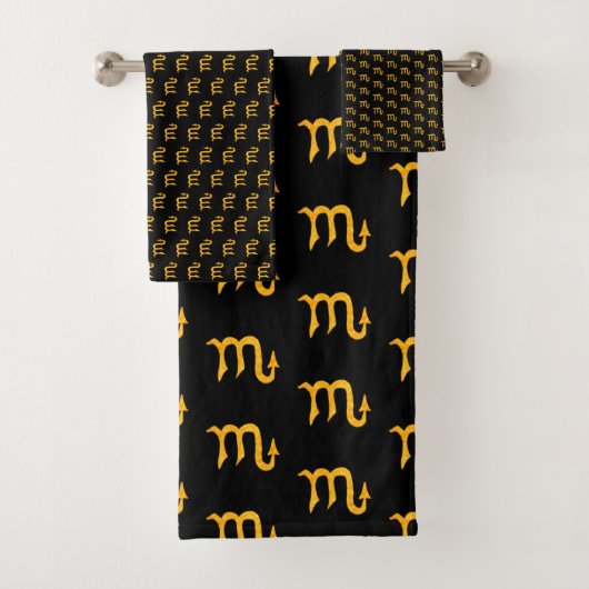 Symbole d'astrologie Golden Scorpio (En situation)