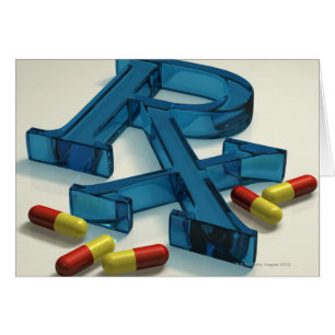 symbole de 3D RX avec des capsules