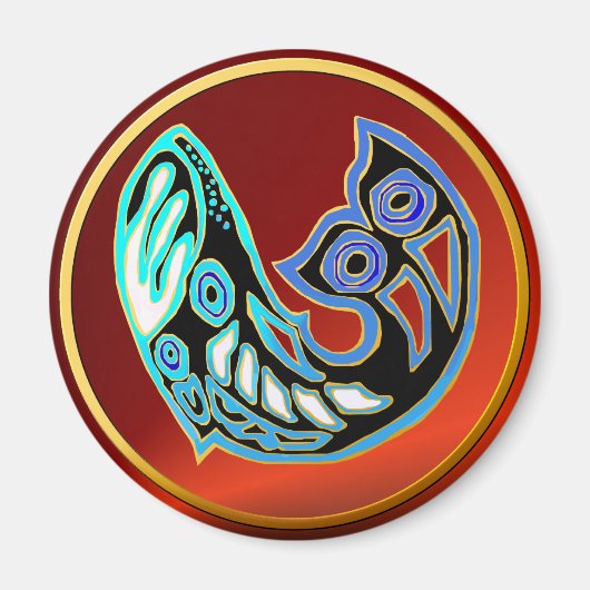 Symbole de baleine aimant (Devant)