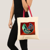 Symbole de baleine sur le sac rouge (Devant (produit))