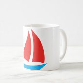 Symbole de bateau Café Mug (Devant droit)