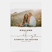 Symbole de bienvenue d'un mariage élégant figé (Recto)