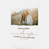 Symbole de bienvenue d'un mariage élégant figé (Angle)