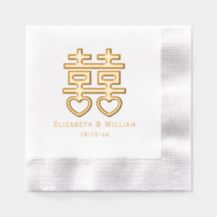 Symbole de bonheur double #3 Noms de Mariage Hrt D