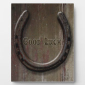 Symbole de bonne chance en fer à cheval Plaque (Devant)