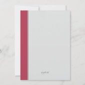 Symbole de Caduceus Invitation de graduation Red T (Dos)