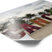 Symbole de Cancun - Playa Delfines, Mexique Photo  (Coin)