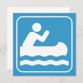 Symbole de canotage Invitation (Devant / Derrière)