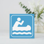 Symbole de canotage Invitation (Debout devant)