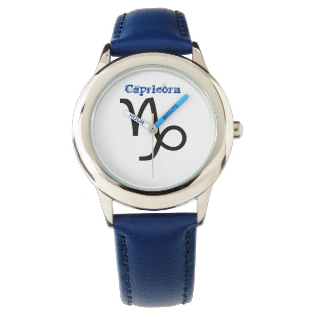 Symbole de Capricorne du Zodiaque. Montres Enfants (devant)