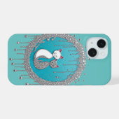 Symbole de chats Yin Yang Turquoise Texture Spirit (Verso Horizontal)