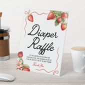 SYMBOLE DE DISQUETTE | Panneau Baby shower fraise (In SItu)