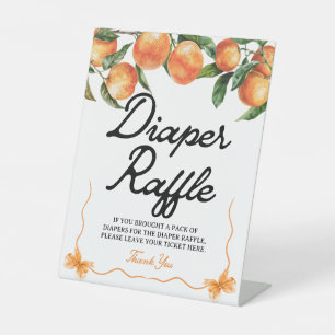 SYMBOLE DE DISQUETTE Panneau Baby shower orange