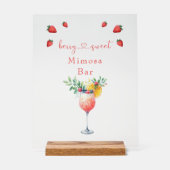 Symbole de douche à barres Mimosa en acrylique Ber (Recto)