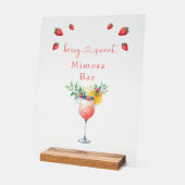 Symbole de douche à barres Mimosa en acrylique Ber (Angle)