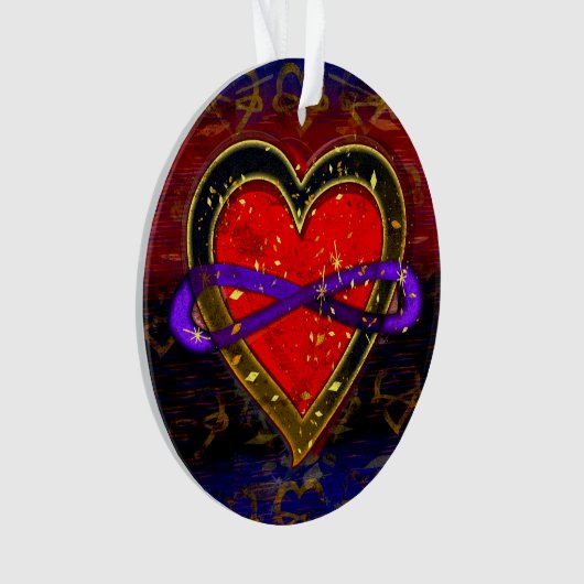 Symbole de drapeau en polyamory Coeur d'Infinité A (devant)