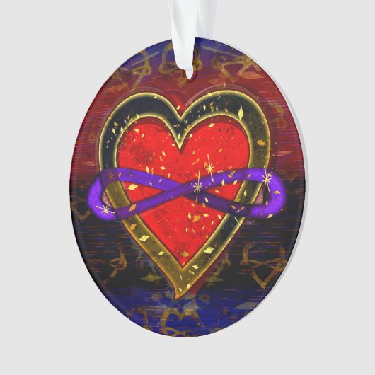 Symbole de drapeau en polyamory Coeur d'Infinité A (devant)