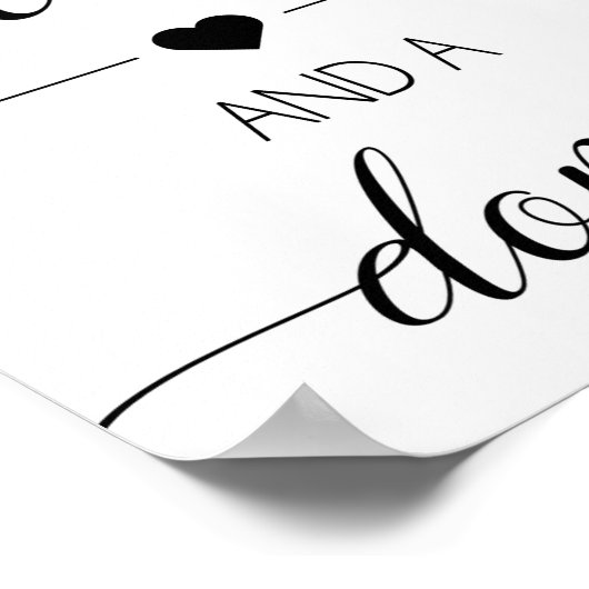 Symbole de faveur de mariage sans nom | Impression (Coin)