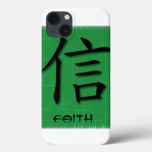 Symbole de foi chinois Coque iPhone 13 sur l'herbe