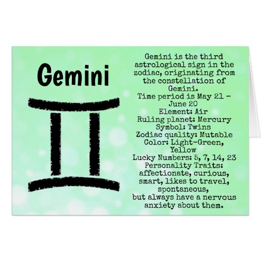 Symbole de Gemini Zodiac, joyeux horoscope d'anniv (Devant horizontal)