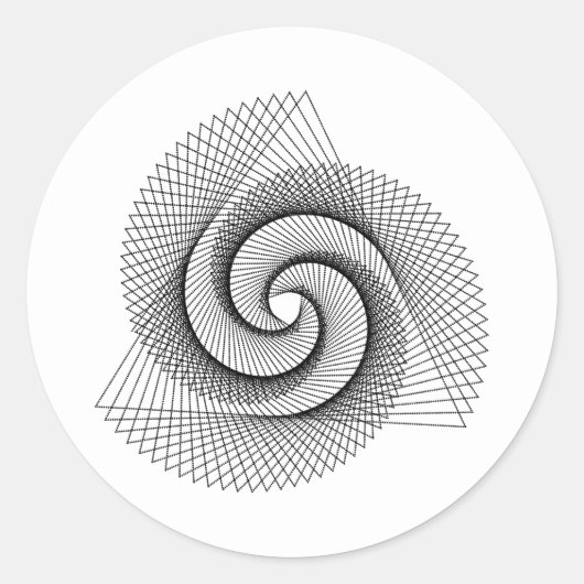 Symbole de géométrie sacrée Sticker rond classique (Devant)