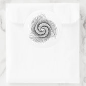 Symbole de géométrie sacrée Sticker rond classique (Sac)