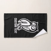 Symbole de hibou blanc (Serviette à main)