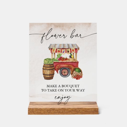 Symbole de la barre de bouquet du marché agricole (Recto)