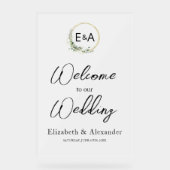 Symbole de la fête d'accueil en acrylique Monogram (Recto)