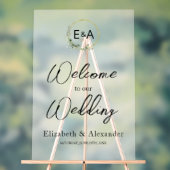 Symbole de la fête d'accueil en acrylique Monogram (Neutre)