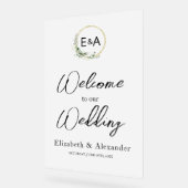 Symbole de la fête d'accueil en acrylique Monogram (Angle)