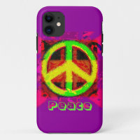 SYMBOLE DE LA PAIX 60's coque iphone d'art rétro